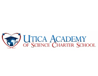Logo for utica academy of science charter school